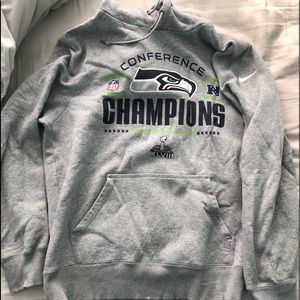 Grey Nike Seahawks Sweatshirt
